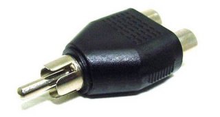 RCA Splitter Male to Dual Female