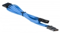 BattleBorn Light Blue Molex to 2 x SATA Braided Cable