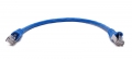 BattleBorn Blue Category 6a RJ45 UTP Ethernet 1 Foot Patch Cable
