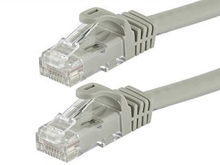 Monoprice 11295 FLEXboot Series Cat6 24AWG UTP Ethernet Network Patch Cable, 25ft Gray