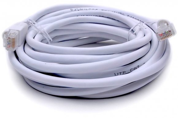 BattleBorn 14 Foot Cat6a UTP RJ45 Ethernet Network Cable (WHITE)