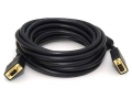 MonoPrice 3593 Gold Plated 15ft M/F Super VGA Cable with Ferrites