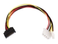 MonoPrice 7642 12inch SATA 15pin Male to 4pin Molex and 4pin Power Cable