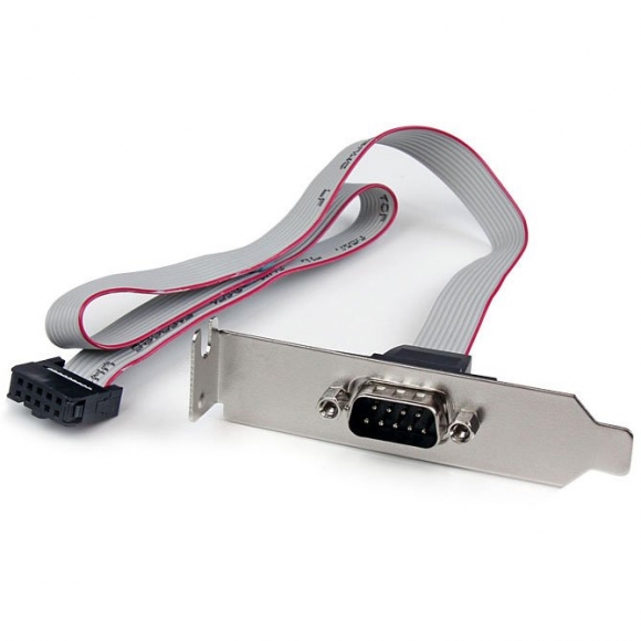 StarTech PLATE9M16LP Low Profile 16" 1-Port 10-Pin DB-9 Serial Port
