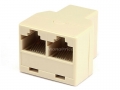 MonoPrice 7294 8P8C 1 Female to 2 Female Keystone T Adapter