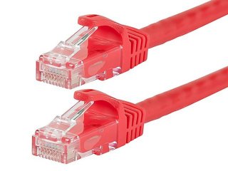 MonoPrice FLEXboot 14ft Red Cat6 24AWG UTP Patch Cable