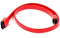 MonoPrice 8784 18inch SATA 6Gbps Cable w/Locking Latch - Red