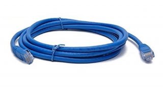 BattleBorn 3ft - Cat6 Ethernet Network Lan Patch Cable Cord 550 Mhz Rj45 Gigabit - Blue