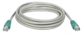 Tripp Lite N010-007-GY 7 Foot Male Grey/Green Cat5e Crossover Cable