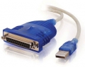 C2G 6 Foot USB Port to 25-Pin Parallel Printer Adapter