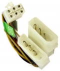 BattleBorn 7" 6-pin to 2x Molex PCI Express Power Adapter