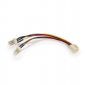 C2G 4in 3-pin Fan Power Y-Cable 27391