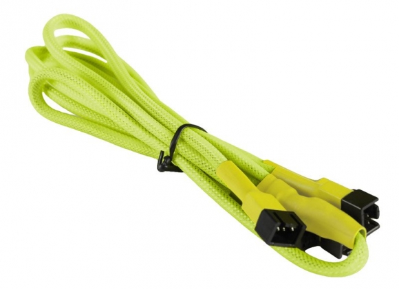 BattleBorn Yellow Braided 3-Pin Fan to 4x 3-Pin Cable