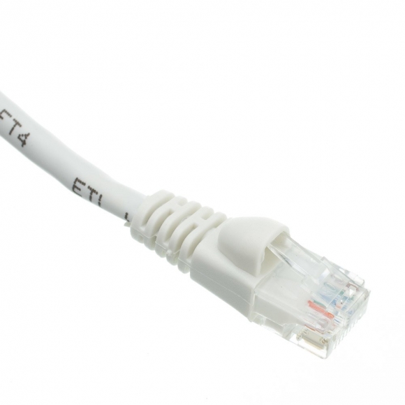 BattleBorn Enhanced 300 Foot Cat6 RJ45 Ethernet Network Cable (WHITE)