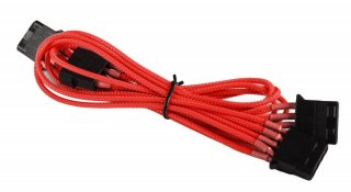 BattleBorn 4-Pin Molex to 3 x 4-Pin Molex Cable (Red Braided Sleeved)