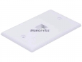 MonoPrice 6725 White 1 Hole Keystone Wall Plate
