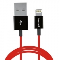 Honeywell 3 Foot Honeywell MFI Lightning to USB Charge & Sync Cable for iPod/iPhone/iPad (Red)