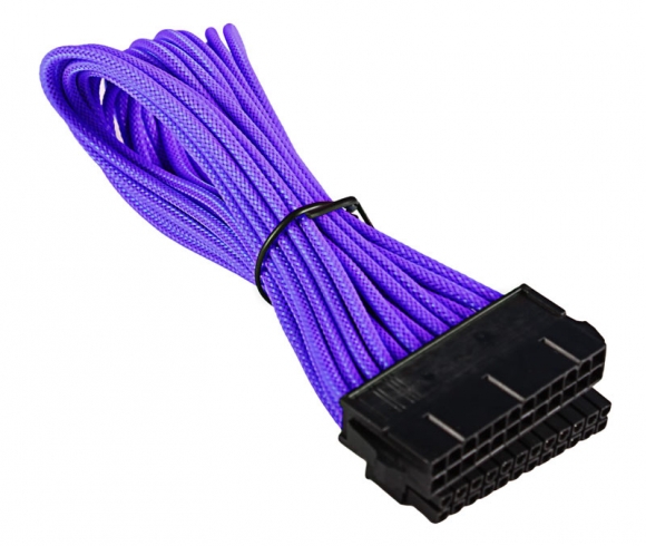BattleBorn 24 Pin ATX cable 12 Inch - Purple