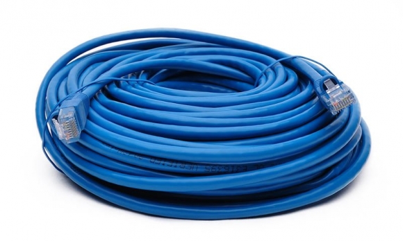 BattleBorn 75 Foot Cat6a UTP RJ45 Ethernet Network Cable (BLUE)