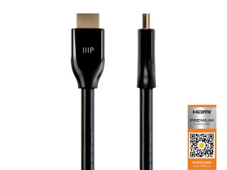 MonoPrice 15428 Certified Premium High Speed HDMI Cable, HDR, 6 Foot Black