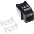 Intellinet 210720 Cat6 Keystone Jack (Black)