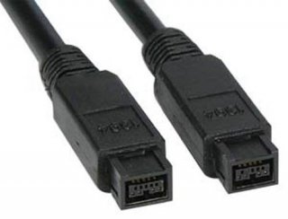 BattleBorn 6 Foot 9-pin to 9-pin Firewire 800 IEEE 1394B Device Cable