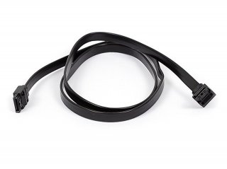 MonoPrice 8781 36inch SATA 6Gbps Cable w/Locking Latch (90 Degree to 180 Degree) - Black