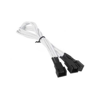NZXT CBW-3P-Y 300mm 3Pin Fan Y Cable to 2 Male Cable White
