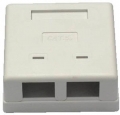 Battleborn 2-Port RJ-45 Surface Wall Mount Box