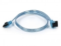 MonoPrice 8788 18inch Latching SATA3 Cable w/ 90 to 180 Degree UV Blue