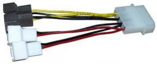 Zalman ZM-MC1 4-Pin Molex to 3-Pin 5V & 12V Fan Power Connectors