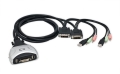 Syba 2-Port KVM Switch with DVI, USB, 3.5mm Audio