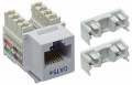 BattleBorn Cat5 / Cat5e Keystone Jack - 110 Punch Type (WHITE)