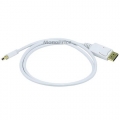 MonoPrice 6006 3 Foot Mini DisplayPort to DisplayPort Cable - White
