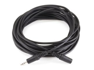 Monoprice 25ft 3.5mm Stereo Plug/Jack M/F Cable - Black