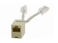 MonoPrice 1106 2 Male to 1 Female Cat5e 6 Inch Y Adapter
