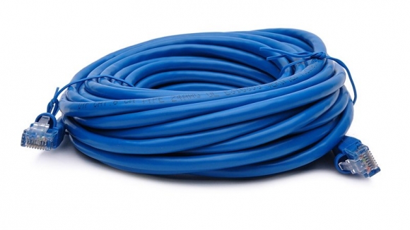 BattleBorn 50 Foot Cat6a Blue UTP RJ45 Ethernet Patch Cable