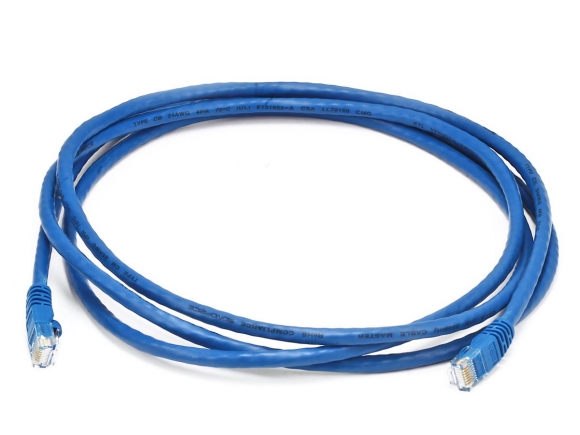 Monoprice 2115 Cat6 24AWG UTP Ethernet Network Patch Cable, 7 Foot Blue