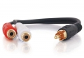C2G Value Series 6in RCA Splitter Cable - 1x Male to 2x Female