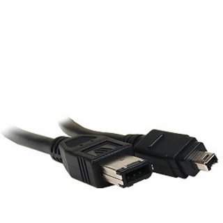 BattleBorn 10 Foot 6-pin to 4-pin Firewire IEEE 1394A Device Cable