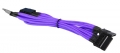 BattleBorn Purple Braided Molex to 3 x SATA Male Connectors Cable