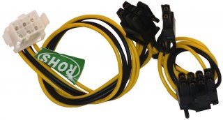 Athena Power EPCIE1628 16" PCIe 6-Pin to Dual 8-Pin Linear Adapter