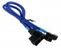 BattleBorn Molex to 3x 3-Pin Cable (Dark Blue) Braided Sleeved