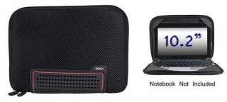 Solo 10.2" TCB108-4 Always-On Airmesh Neoprene Laptop Sleeve (BLACK)