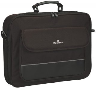 Manhattan 421560 Empire 17" Laptop Case with Shoulder Strap (Black)