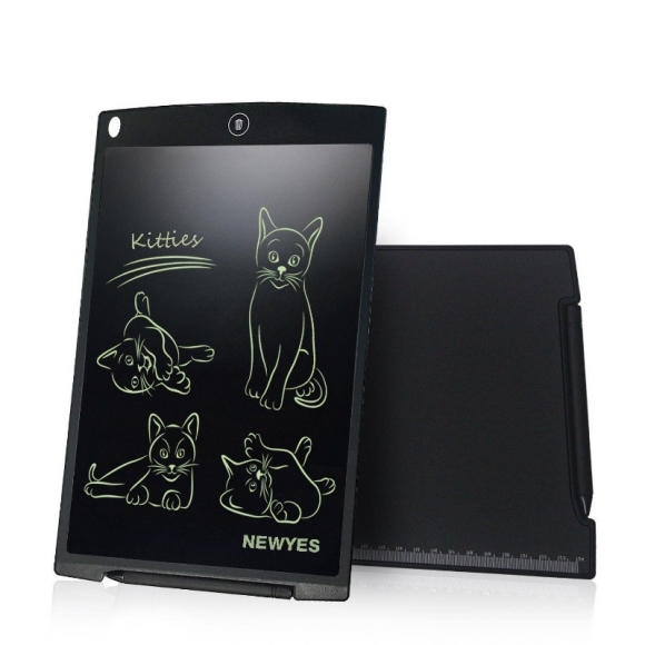 12-Inch LCD Writing Drawing Tablet / Graphics Board / Memo Pad with Stylus Pen and Push-Button Erase
