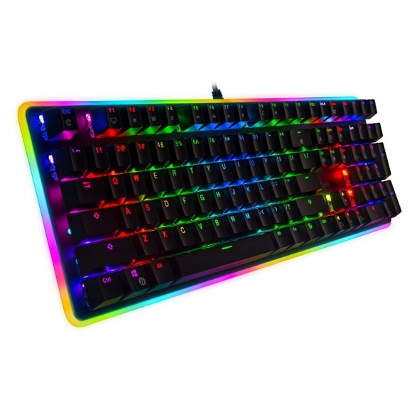 Rosewill Mechanical Gaming Keyboard, 22 RGB Backlit Modes, Blue Switches - NEON K81