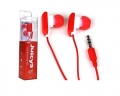 Vibe Juicys Stereo 3.5mm Earbuds / Headphones (Cherry Red)