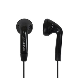 Koss KE5K Black Stereo Portable Earbuds with 4 Foot Cord