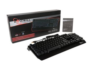 Rosewill Mechanical Gaming Keyboard with Cherry MX Blue Switches - Retail - RK-9300